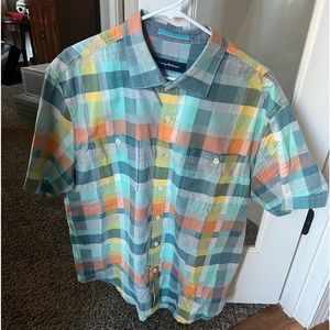 Tommy Bahama Multicolor Plaid Dress Shirt